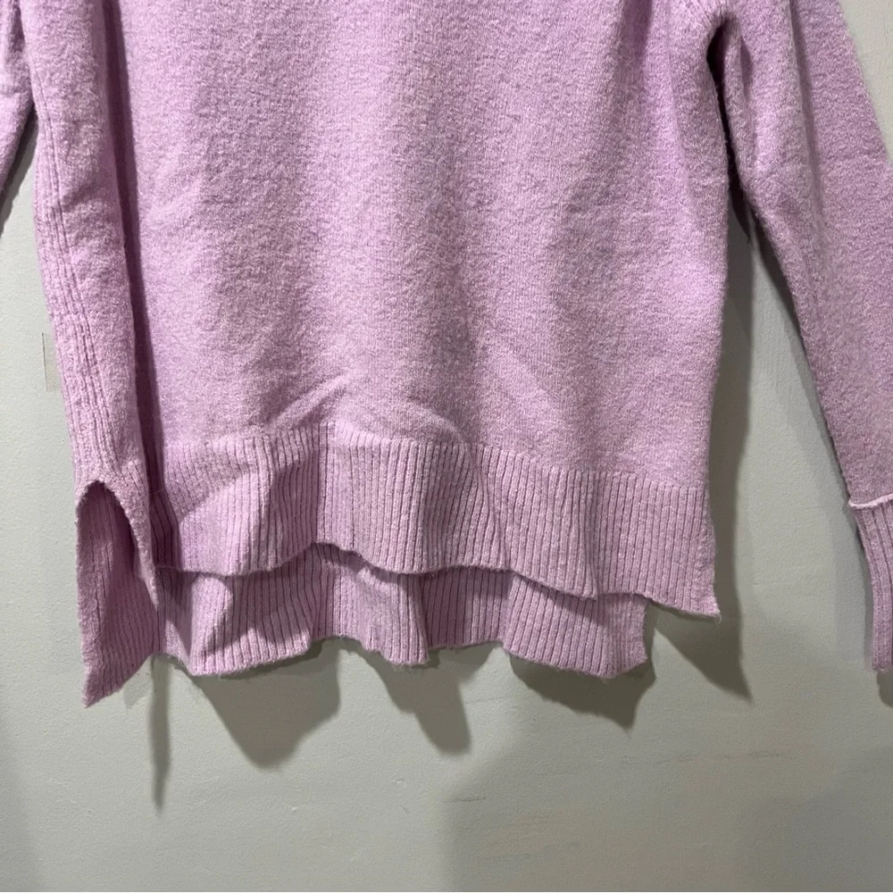 J. Crew Merino V-Neck‎ Tunic Long Sleeve Sweater Lilac XS Light Weight